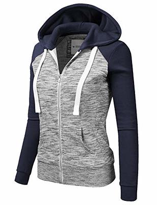 DOUBLJU Lightweight Thin Zip-Up Long Sleeve Essentials Comfy Clothes Casual  Fitted Hoodie Jackets for Womens with Plus Size - Yahoo Shopping