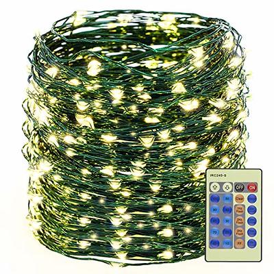 Decute 500LED 164FT Christmas Tree String Lights Green Wire