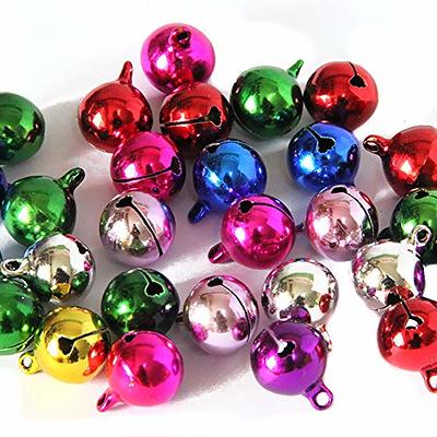 Jingle Christmas Bells, Colorful Craft Bells DIY Bells for Holiday  Christmas Festival Decoration DIY Charms Jewelry Making,Gold(2 Pcs) 