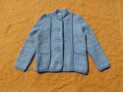 Small 70S Furry Wool Cardigan Jacket/Pitlochry Knitwear