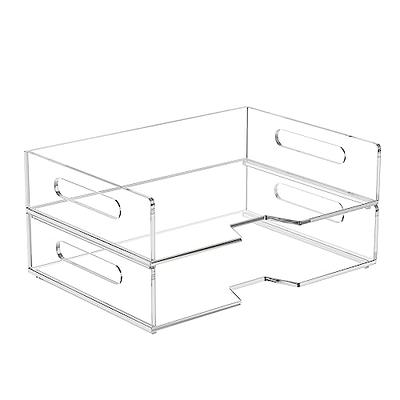 Clear Stackable Organizer Trays