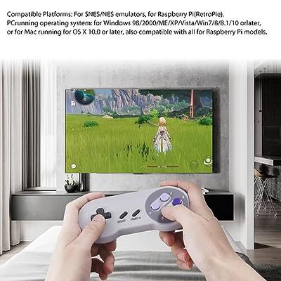 Rii Game Controller, SNES Retro USB Controller, Classic Gamepad Joystick,  PC Super Classic Joypad Gamestick for PC, Raspberry Pi, Windows MAC Liunx