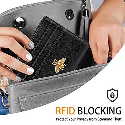 Portable Rfid Blocking Card Holder, Pocket Wallets With Id Window,  Minimalist Slim Coin Purse - Temu