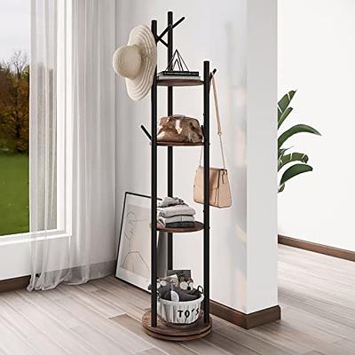 Costway Metal Coat Hat Rack Organizer Clothes Hanger Hooks Tree Stand  Umbrella Holder : Target