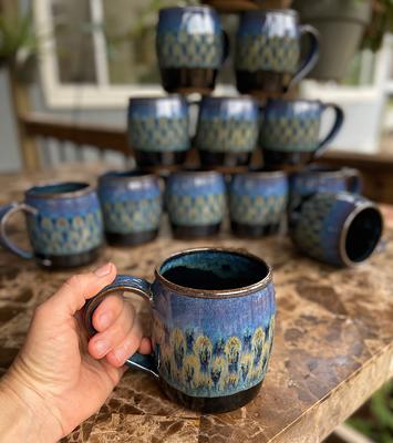 Ceramic To Go Coffee Cup, Many Glazes