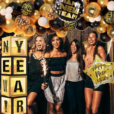 Gold Happy New Year Balloons, 16 Inch 2024 Balloons Numbers, 2024 Gold  Balloons for New Years Eve Party Supplies 2024, 2024 Balloons Gold for NYE