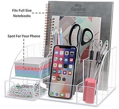 Acrylic Office Desk Organizer with Drawer, 9 Compartments, Clear All in One  Office Supplies and Cool Desk Accessories Organizer, Enhance Your Office  Decor Desktop Organizer (Clear) - Yahoo Shopping