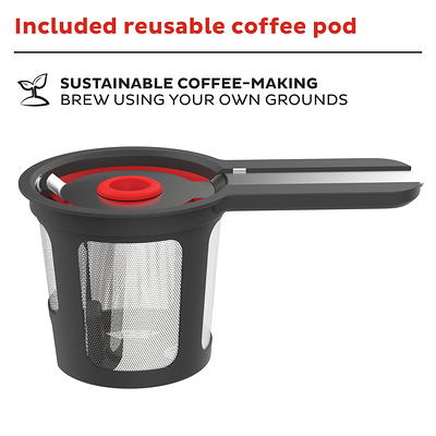 Instant Pot Solo 2-in-1 Singe Serve Coffee Maker for Ground Coffee, K-Cup  Pod Compatible Coffee Brewer, Includes Reusable Coffee Pod, 8 to 12oz. Brew  Sizes