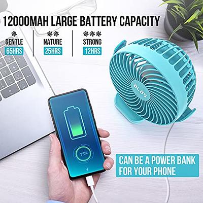  Camping Fan with Remote Control - 65Hrs 12000mAh