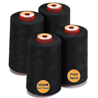 0.6mm Polyester Sewing Thread 82 Yards Extra Strong Upholstery Thread  Lightly Wax String Grey