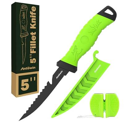 ANTOWIN 5 Inch Fishing Fillet Knife, Professional Level Knives for