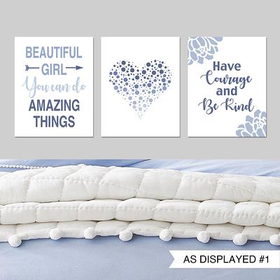 Teenage Girl Room Wall Decor, Tween Girls Bedroom Teen Decor Blue,  Inspiring Quotes For Girls, Set Of 3 Prints Or Canvas - Yahoo Shopping