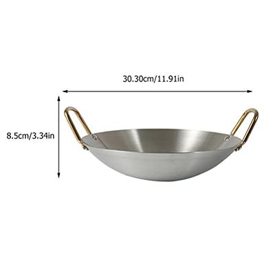 Bielmeier 12.5 Wok Pan, Woks and Stir Fry Pans, Carbon Steel Wok