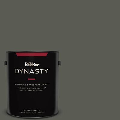 1 qt. Black One-Coat Hide Matte Interior Paint & Primer