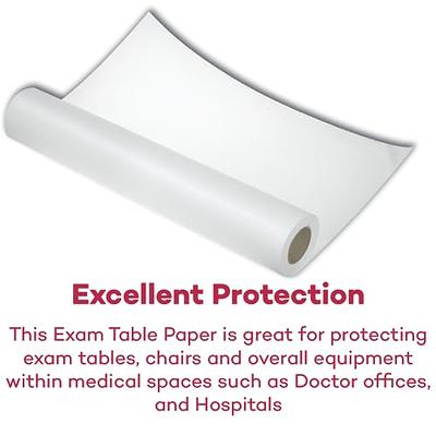 Choice Exam Table Paper Roll, Crepe Texture, 21 X 225 Ft, White, 12/carton