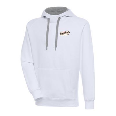 Women's Antigua White Washington Commanders Victory Pullover Hoodie