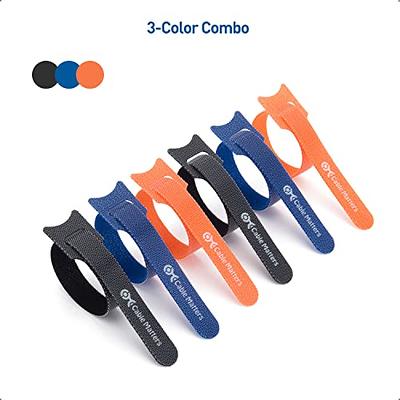 100 PCS Reusable Cable Ties with Hook and Loop, Multi-purpose Adjustable 8  Inch Cable Management Wire Ties Cable Straps for Organizing Home, Office