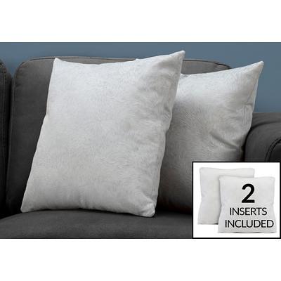 18 x 18 Outdoor Pillow Inserts Set of 4 Water Resistant Throw Pillow Inserts Premium Hypoallergenic Pillow Insert, White