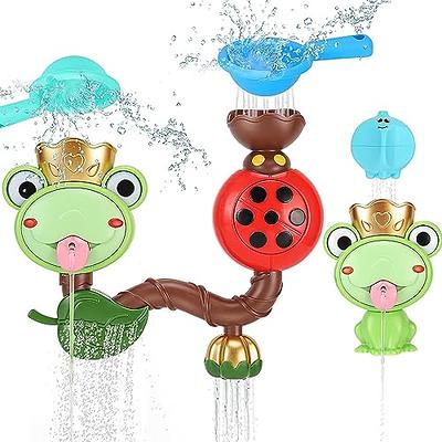 Baby Bath Toys, Bath Toys for Kids Ages 1-3, Bath Bubble Maker Machine, Kids Bubble Bath Toy with Shower Head, Cute Bath Toys Bathtub Toys, Great