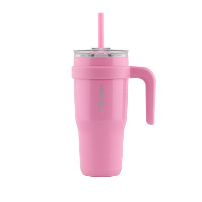 Simple Modern 20 Fluid Ounces Voyager Insulated Stainless Steel Tumbler  with Straw - Sorbet 