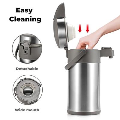 MegaChef 3L Stainless Steel Airpot, Hot Water Dispenser for Coffee and Tea