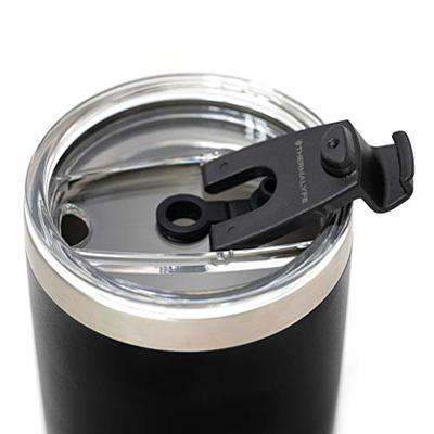 Spill Proof Tumbler Lid with Angled Stainless Steel Straw +