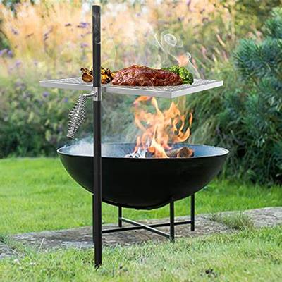 only fire Swivel Campfire Grill Adjustable Open Fire Grill Grate
