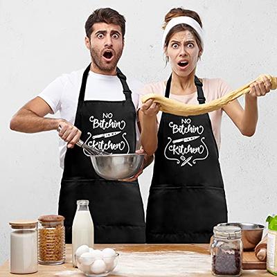 Saukore Funny Garden Aprons for Women, Cute Gardening Gifts for Gardeners, Waterproof Kitchen Apron with 2 Pockets for Cooking Baking - Birthday