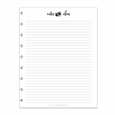  A5 Size Meeting Manager, Sized and Punched for 6-Ring A5  Notebooks by Filofax, LV (GM), Kikki K, TMI, and Others. Sheet Size 5.83 x  8.27 (148mm x 210mm) : Office