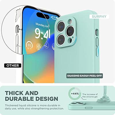 Miracase Designed for iPhone 14 Pro Max Phone Case with Screen Protector,[Upgraded Enhanced Camera Protection],Shockproof Liquid Silicone Case with