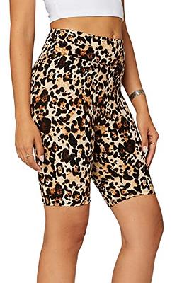 Leopard Print Premium Ultra Soft High Waisted Biker Shorts for Women - 3  Wide Band Biker Shorts Women - One Size Plus - SL3-Short-F643-LX - Yahoo  Shopping