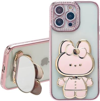 2in1 for iPhone 14 Pro Max Case for Women Girls Heart Cute Kawaii Pattern Phone  Cover Teens Girly Cool Unique Design with Slide Camera Cover+Ring Holder  Black Cases for 14 ProMax 6.7