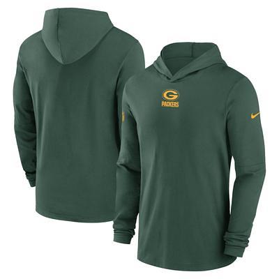 Men's Green Bay Packers Nike Green Sideline Logo Performance Pullover Hoodie