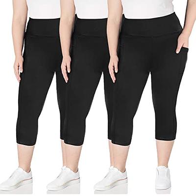 GAYHAY Leggings with Pockets for Women Reg & Plus Size - Capri