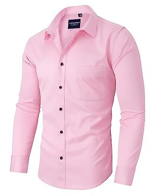 Men's Dress Shirts Long Sleeve Formal Casual Business Shirts for