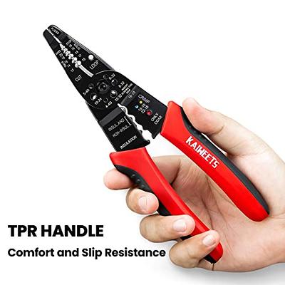 KAIWEETS Wire Stripper 10-22 AWG Wire Splicer Cable Stripper Multipurpose Wire  Stripping Tool Electrical Wire Pliers with Screw Cutter - Yahoo Shopping