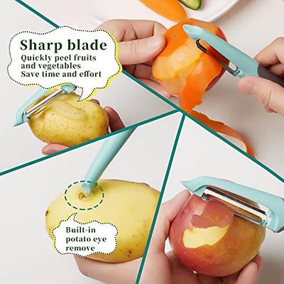 Vegetable Peeler Stainless Steel for Kitchen - Y Peeler Safe to Use, Veggie  Potato Fruit Carrot Cucumber Peeler, Easy to Peel and Clean