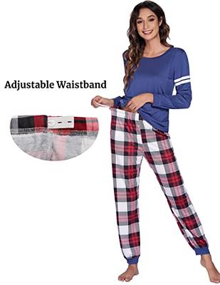 Materntiy & Nursing Pajamas Set Long Sleeve Breastfeeding Pajamas with  Jogger Pants Pregnancy PJ Set Sleepwear