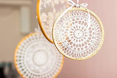 Wooden Cross Stitch Embroidery Hoops, Round, 11inch