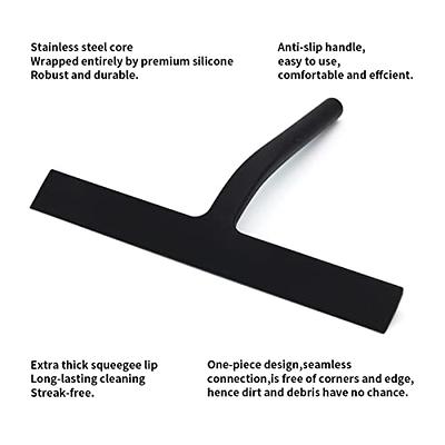 All-Purpose Shower Squeegee for Shower Doors, Bathroom, Window and Car  Glass, Ergonomic Non-Slip Handle by KAUKKO (Black) - Yahoo Shopping