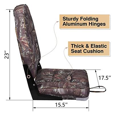Leader Accessories A Pair of Elite Low/High Back Folding Fishing Boat Seat  (2 Seats) (A-Camo) - Yahoo Shopping