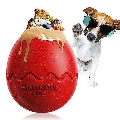 MITAIKO Treat Dispenser Dog Chew Toys for Aggressive Chewers - Dinosaur Egg Dog  Puzzle Slow Feeder, Interactive Dog Enrichment, Fun to Chase & Fetch for  Small Medium Large Dogs - Red - Yahoo Shopping