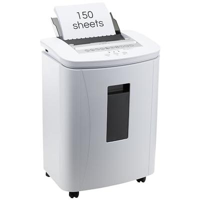 Bonsaii Office Paper Shredder, 110-Sheet Autofeed Heavy Duty Paper  Shredder, 30 Minutes Micro Cut Home Office Shredders with 4 Casters, P-4  Security