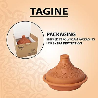 Unglazed Clay Pot for Cooking With Lid/ LEAD-FREE Indian Clay