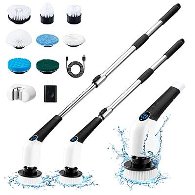 Cordless Long Handle Cleaning Brush Electric Bathroom Shower Turbo