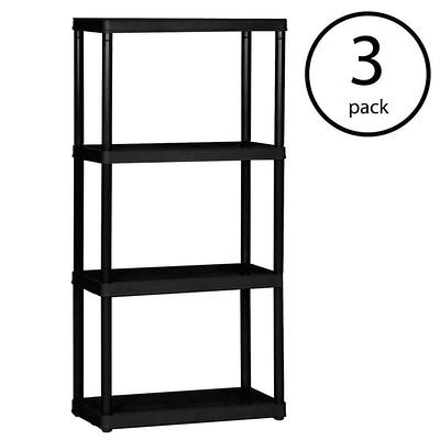 Gracious Living Knect A Shelf 3 Shelf Interlocking Organizers, White (3 Pack)