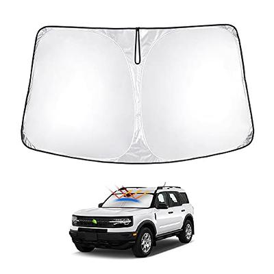 T TGBROS Windshield Sun Shade Custom Fit for 2021-2023 2024 Ford Bronco  Sport Accessories Foldable Sun Shield Reflective Polyester Sun Visor Cover  Block Heat and Sun Protection - Yahoo Shopping