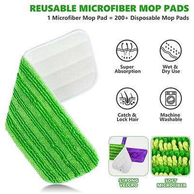 Microfiber Mops for Floor Cleaning - BPAWA Flat Floor Mop with 3