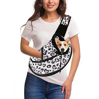 Yudodo Pet Dog Sling Carrier Breathable Mesh Travel Safe Sling Bag Carrier for S