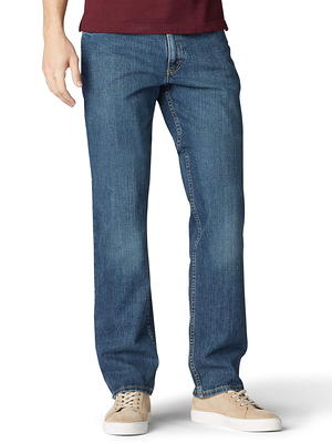 Lee Men's Regular Fit Straight Leg Stretch Jeans - Yahoo Shopping